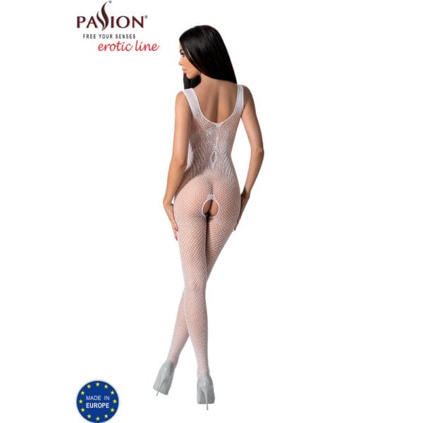 PASSION - BS098 WHITE BODYSTOCKING ONE SIZE 4